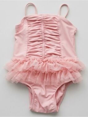Old Navy Girls' Pink Tutu One-Piece Swimsuit